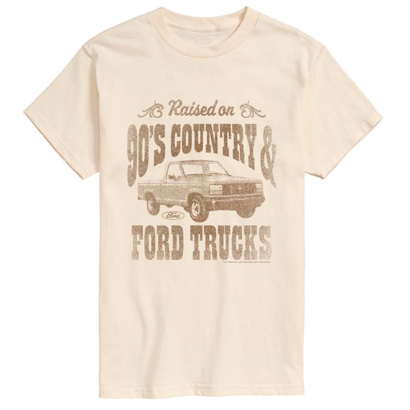 Ford - Raised on 90's Country & Ford Trucks Short Sleeve Graphic T-Shirt