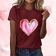 thumbnail image 2 of RKSTN Valentines Gift Valentine Shirts for Women Oversized Crewneck Valentine's Day Graphic Print Short Sleeve T Shirts Pullover Top Womens Casual Round Neck Plus Size Loose Comfy Summer Tee Shirts, 2 of 6