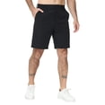 thumbnail image 4 of Men's Shorts Golf 9" Casual Elastic Waist Quick Dry Flat Front Travel Hiking Cargo Shorts, 4 of 11