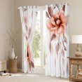 thumbnail image 3 of jejeloiu Ink Aesthetic Art Curtains Pack of 2 (42x84 Each),Retro Rustic Floral Curtains Blackout,White Red Bedroom Curtains For Kids,Ultra Soft Home Decor, 3 of 6