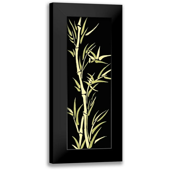 Harper, Ethan 7x14 Black Modern Framed Museum Art Print Titled - Asian Bamboo Panel II