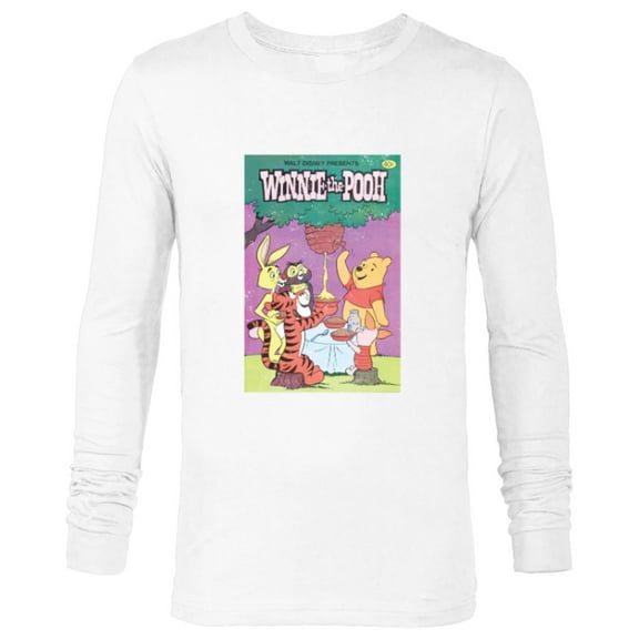 Disney Winnie The Pooh and Friends Retro Poster - Long Sleeve T-Shirt for Men - Customized-White