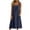 Navy, variant on Tqcoqu Midi Dresses for Women,Sleeveless Crewneck Front Button down Summer Dress with Pockets,Casual Beach Vacation Sundresses 2026,Army Green Women's S-XXL