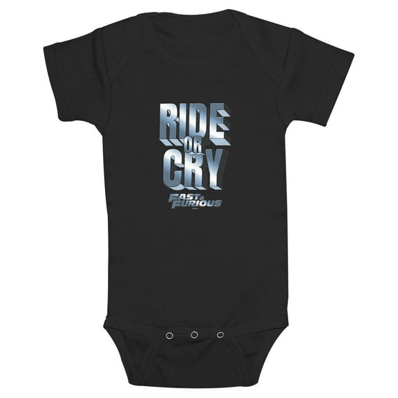 Infant's Fast & Furious Ride or Cry  Bodysuit