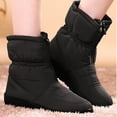thumbnail image 6 of Weloille Large Size Snow Boots Winter New Fashion Padded Thickened Warm Cotton Shoes Soft Bottom Padded Short Boots Round Head Mid Cotton Boots Short Boots, 6 of 7