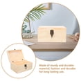 thumbnail image 4 of Raindrops Donation Box for Cash Wood Lockable Khaki Simple Design 1Pack, 4 of 6