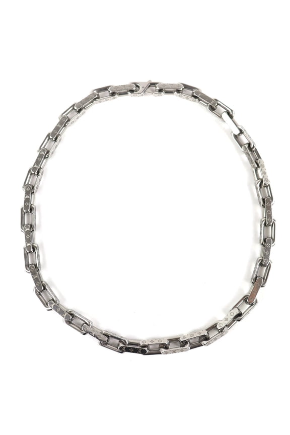 Pre-Owned LOUIS VUITTON (Louis Vuitton) 2025 model M00307 Collier Chain Monogram Necklace,...