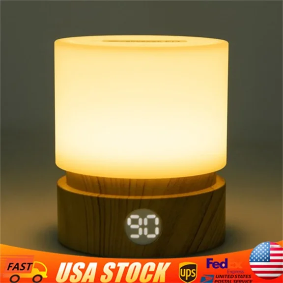 Bedside Night Light, Dimmable Touch Tap Light, Cylindrical Night Light