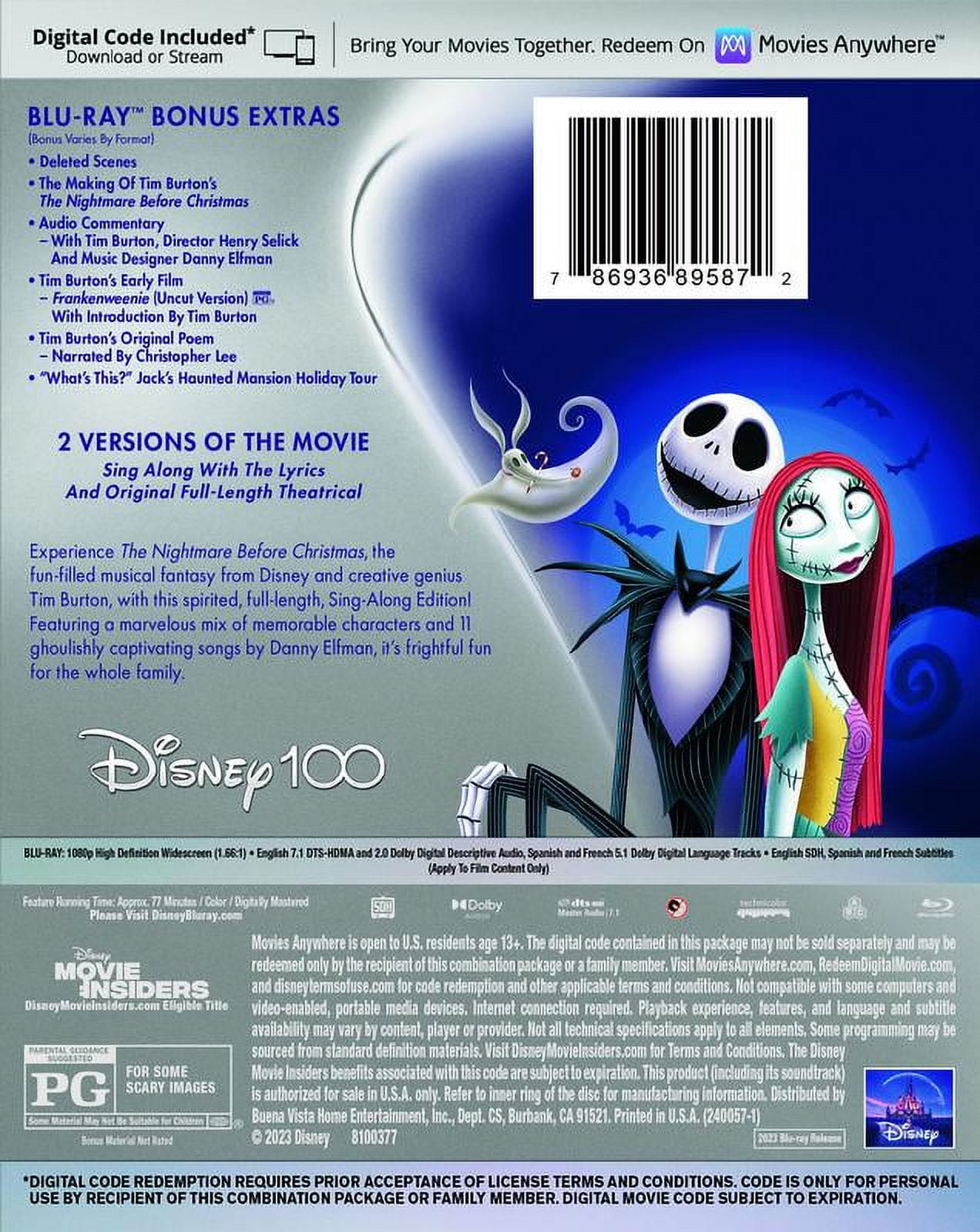 Disney, The Nightmare Before Christmas, Blu-ray, Exclusive Edition