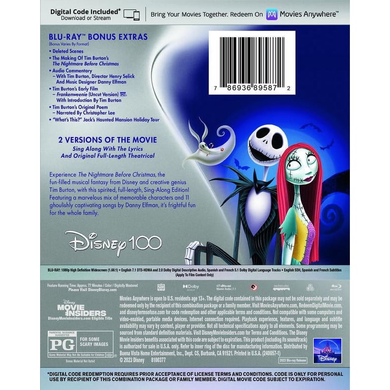 The Nightmare Before Christmas - Disney100 Edition Walmart The Nightmare Before Christmas - Disney100 Edition Walmart