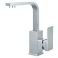 thumbnail image 2 of Kingston Brass Claremont Single Hole Bathrom Faucet with Push Pop-Up Brushed Nickel Brushed, 2 of 4
