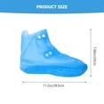 thumbnail image 2 of unbranded 1Par Protectores De Zapatos Impermeables De PVC Azul Con Suela Antideslizante Y Elástico, 2 of 5