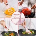 thumbnail image 3 of Rose Gold And Pink Kitchen Utensil Small Five-Piece Set Mini Silicone Kids Kitchen Tools Whisk Spatula Tongs Spoon, 3 of 5