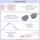 thumbnail image 4 of Lentes de Sol COCOSAND para Bebés y Niños Pequeños, Redondos, Polarizados, Color Rosa Bebé, 4 of 7