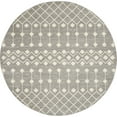 thumbnail image 2 of Nourison Grafix Moroccan Grey 8' x ROUND Area Rug, (8 Round), 2 of 8