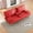 Red, variant on 67-Inch Red Leather Multifunctional Double Folding Sofa Bed with Coffee Table for Office and Small Space Living Room Use