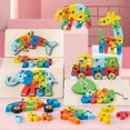thumbnail image 2 of Wooden Toys Jigsaw Puzzles for Toddlers Educational Toys Gift, 2 of 4