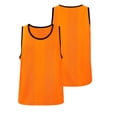 thumbnail image 2 of HCBY Kids Mesh Training Pinnies Scrimmage Vests Team Practice Jerseys Soccer Bibs with Elastic Side Openings, Breathable Lightweight Sports Vest for Boys Girls 5-12 Years, 2 of 5