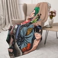 thumbnail image 3 of Gorillaz Sing Flannel Blanket Cozy Ultra-Soft Micro Throw Blanket For Bed Sofa Couch Car Office Camping Travel All Season Fleece Blanket 40"x30", 3 of 8