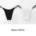 thumbnail image 1 of Puimentiua-Tanga Sexy de cintura baja para mujer, bragas de Bikini de leopardo, Tangas cómodas, íntimas, 2023, 2 uds./Set, 1 of 4
