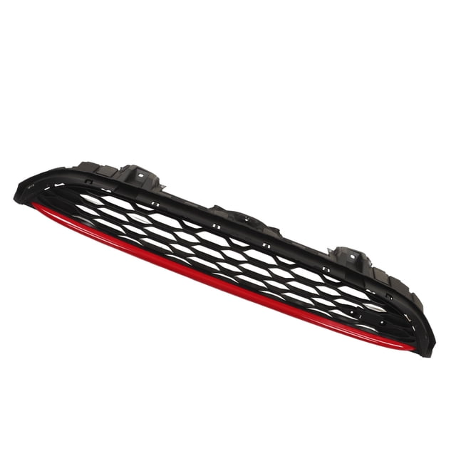 Grill de Parachoques, Red Stripe Fuerte Protección OE Diseño 51137393456 Rejilla Superior Delantera para F55 F56 F57 S JCW 2014-2021