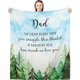 thumbnail image 1 of LHSHID Fathers Day Dad Gifts Blanket Gifts for Dad from DaughterDad Birthday Gift Best Dad Gift for Father Husband Throw Blanket 30"x40", 1 of 6