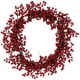 Northlight Berry Rouge avec des Accents Givrés Couronne de Noël Artificielle, 18 Pouces, Non Éclairé – image 1 sur 5