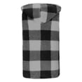 thumbnail image 4 of ZHOUCHANKIDS Womens Fleece Sherpa Vest Winter Sleeveless Fuzzy Fluffy Checkered Plaid Vest Zip Up Jacket with Pockets Grey XL, 4 of 7