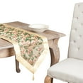 thumbnail image 2 of Saro Lifestyle Golden Bows Holiday Table Runner with Shimmer, 2 of 3