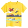 thumbnail image 4 of Duqingm Boys Tshirts Boys Shirts Short Sleeve Cotton Shirts for Boys Summer Tshirts Kids Basic T-Shirts Unisex Tees Top Clothes Yellow,7-8 Years, 4 of 4