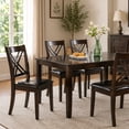 thumbnail image 2 of Cosmic Homes 7 Pc Dining Table Set for 6, Espresso (Set of 7), 2 of 7
