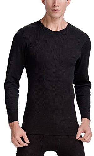 mens black thermal long sleeve shirt