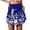 Skirt 131# Blue, variant on oqasdz Skirts for Women Floral Prints High Waist Loose Casual Short Skirt Comfort Stretchy Breathable Fashion Outdoor Activities Streetwear