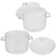 thumbnail image 4 of 2 ollas de vidrio para sopa con tapa, olla de vidrio transparente con asas, olla para cocinar fideos, 4 of 5
