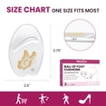 thumbnail image 7 of Welnove Ball of Foot Cushion Metatarsal Pads - Non Slip Gel Heel Pads - Heel Cushions to Prevent Toe Sliding, All Day Comfort Shoe Insert Pads for High Heels, Sandals, Wedding, Party (2 Pairs Clear), 7 of 7