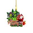 thumbnail image 1 of Christmas Tree Decorations Tree Acrylic Ornaments Xmas Tree Hanging Pendants Decor 2D Flat, 1 of 4