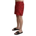 thumbnail image 2 of Dolce & Gabbana Red Patterned Beachwear Shorts Swimwear, 2 of 4