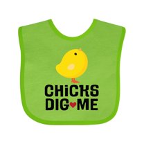 Inktastic Easter Baby Boy Chicks Dig Me Boys Baby Bib
