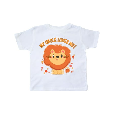 

Inktastic My Uncle Loves Me- cute lion Gift Toddler Boy or Toddler Girl T-Shirt