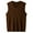 Brown, variant on Mens V-Neck Knitted Sweater Vest Solid Plain Sleeveless Pullover