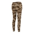 thumbnail image 5 of Woodland Brown Camo Women's Casual Leggings - Camo Color Code 0053, 5 of 7