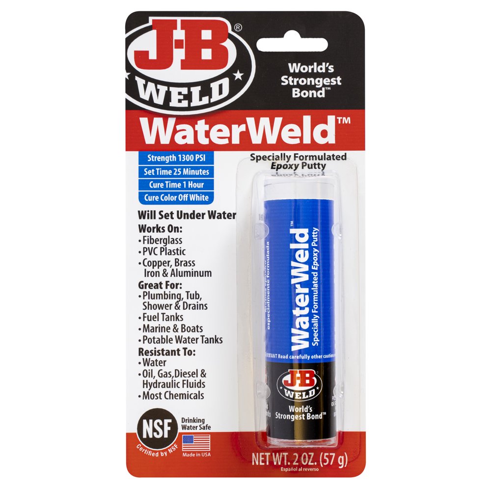 JB Weld Waterweld Epoxy Putty Stick 2oz