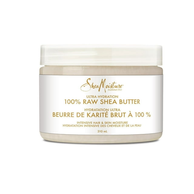 Beurre de karité cru à 100 % Shea Moisture Ultra hydratation sans parabène 310 mL