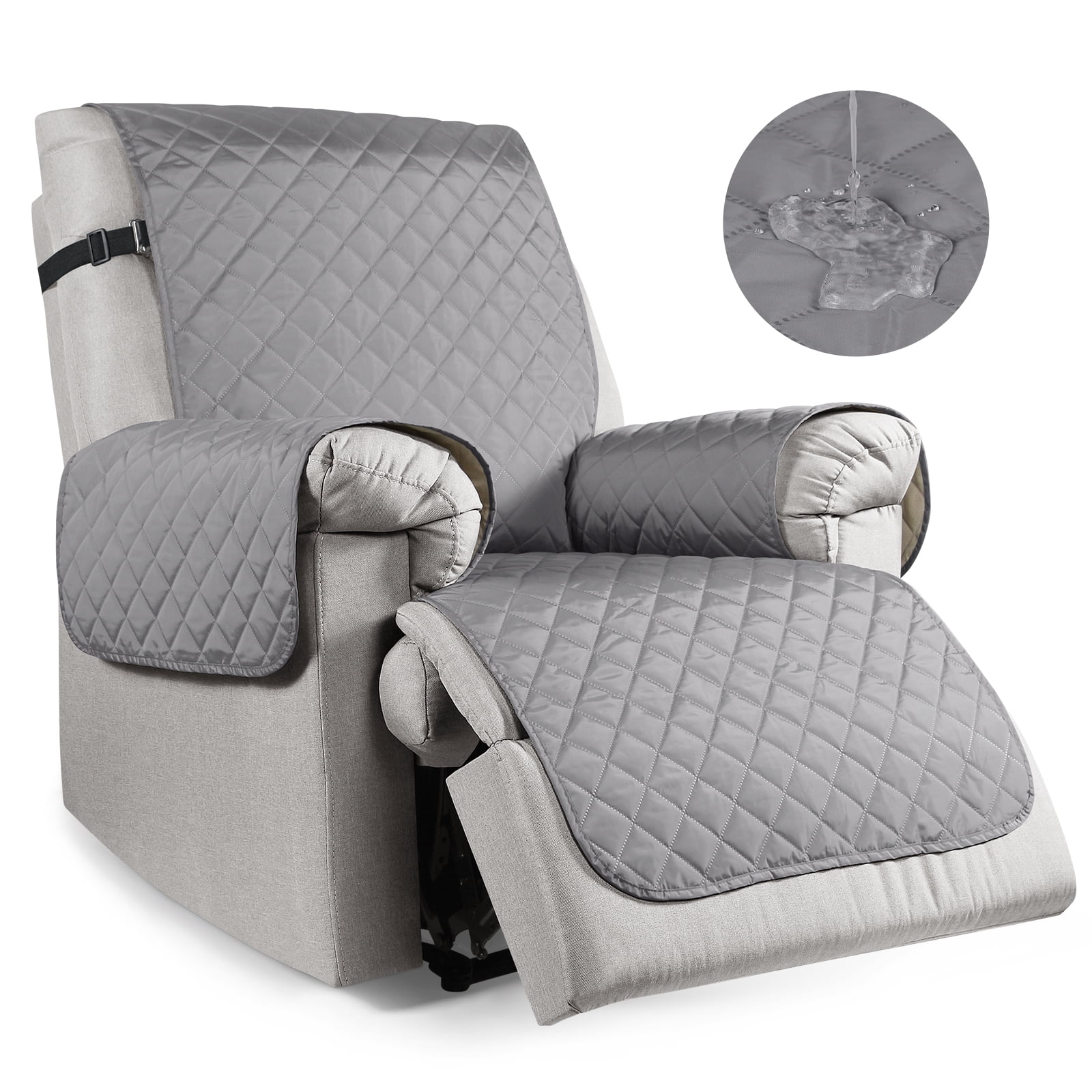 TAOCOCO Reversible Quilted Recliner Chair Cover,100 Waterproof