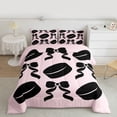 thumbnail image 2 of Feelyou Volleyball Teens Twin Comforter Sets, Princess Pink Bowknot Bedding Set, 2-Piece, 2 of 8