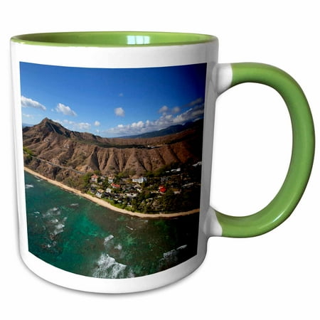 

Diamond Head Waikiki Oahu Hawai USAi - US12 DPB2469 - Douglas Peebles 11oz Two-Tone Green Mug mug-144048-7