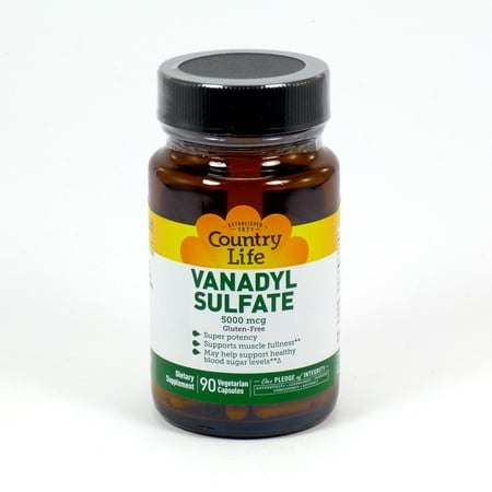Mcg 90 Caps - Vanadyl Sulfate Caps 5000 mcg By Biochem Country Life - 90 Capsules