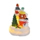 thumbnail image 2 of Casa luminosa navideña Casa navideña Decoración navideña Figura de muñeco de nieve de resina para estante Sala de estar Hogar, 2 of 9