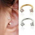 thumbnail image 4 of ATJIA Stainless Steel 8mm Horseshoe 16G Lip Nose Ring Set Body Piercing Cartilage Helix Tragus Earrings for Women Men, 4 of 6