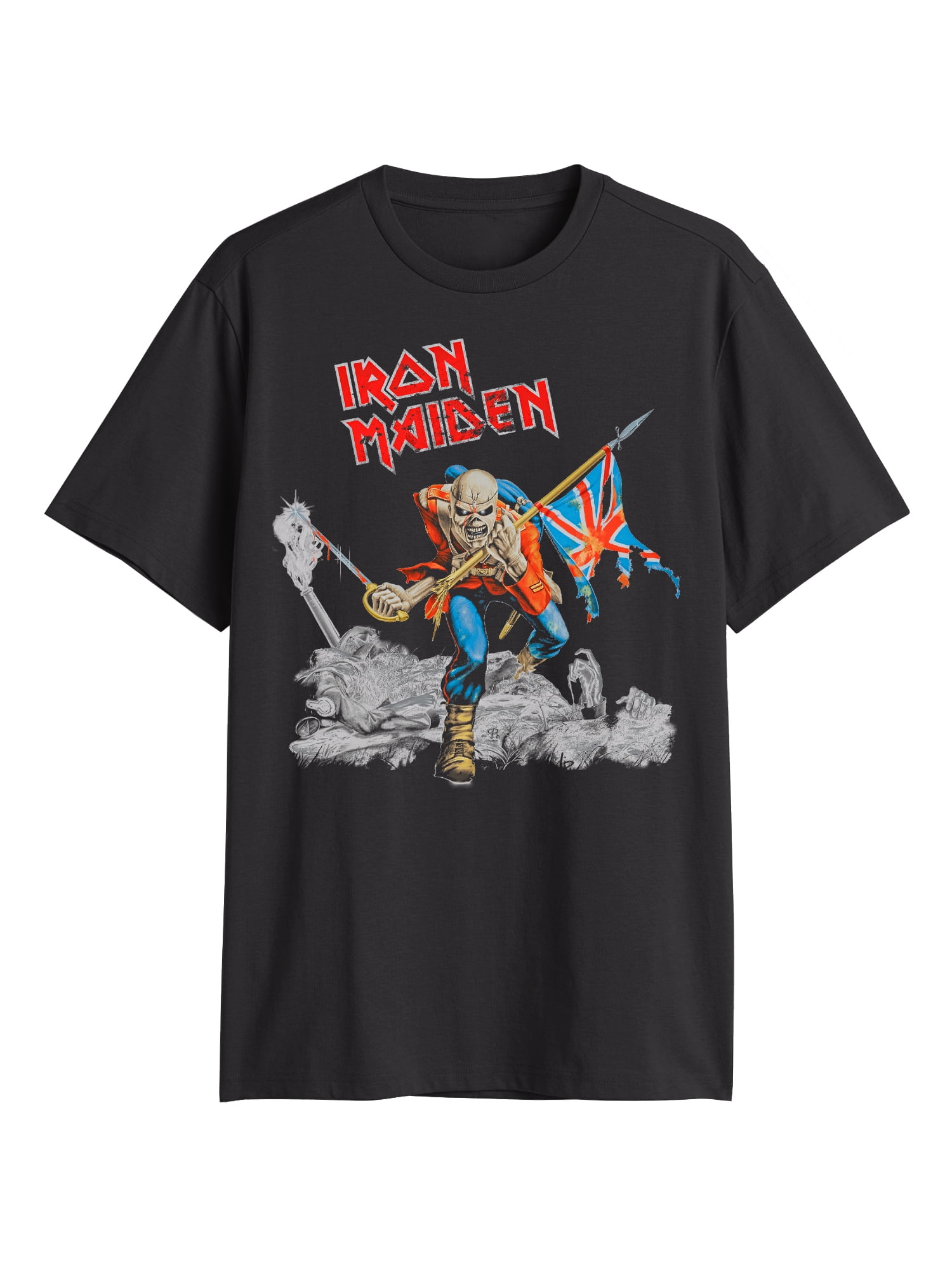 Iron Maiden, Men's & Big Men's Graphic Tee, Death Flag, Sizes XS-3XL